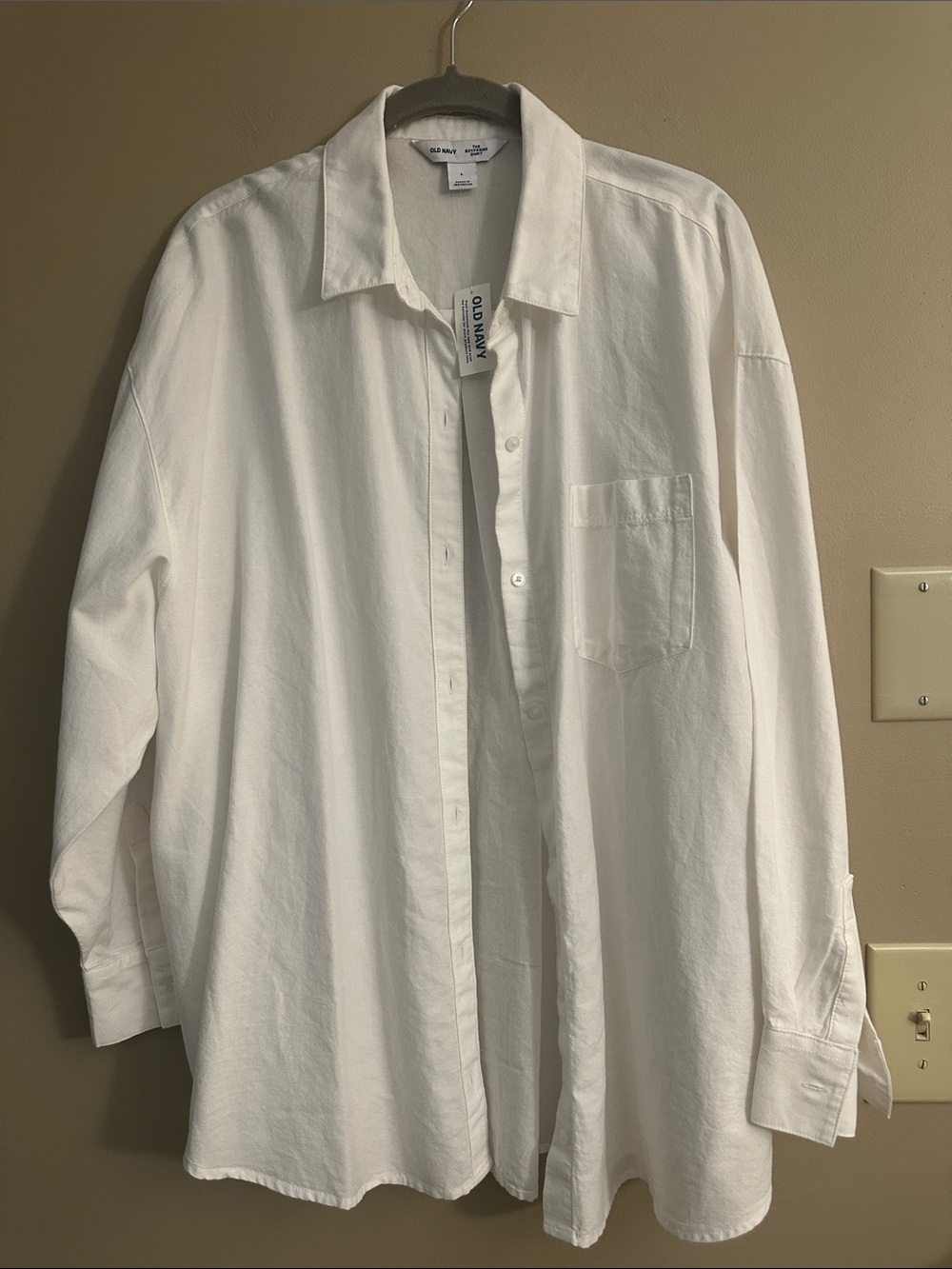 Old Navy White “Boyfriend “Shirt